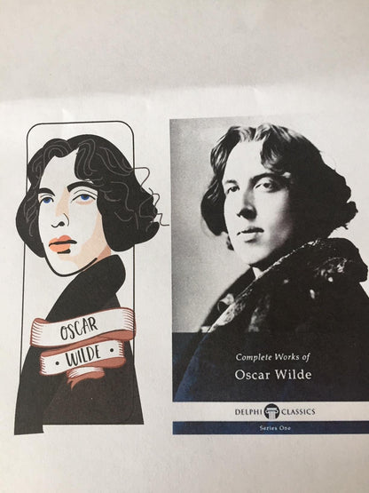 Oscar Wilde Character Wooden Keyring by Wotmalike
