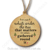 It's Not What's Under The Tree Wooden Bauble (Double Sided) - RWB1