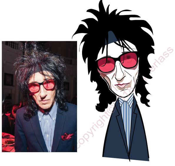 John Cooper Clarke Wooden Keyring by Wotmalike