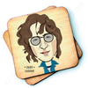 John Lennon (long hair) - Character Wooden Coaster 