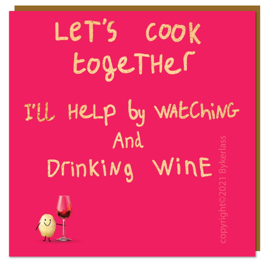 Let's Cook Together - Lumpy Potato Lady Card by Wotmalike