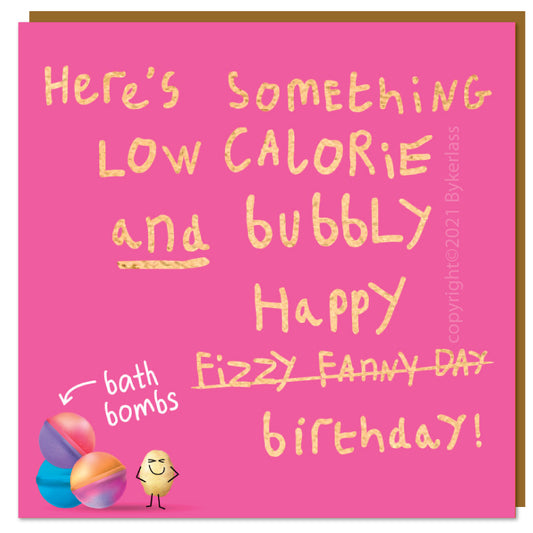 Fizzy Bath Bombs!!!  - Lumpy Potato Lady Card by Wotmalike