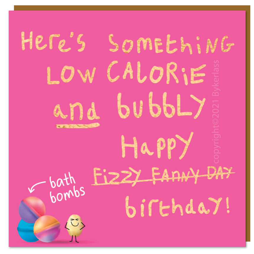 Fizzy Bath Bombs!!!  - Lumpy Potato Lady Card by Wotmalike