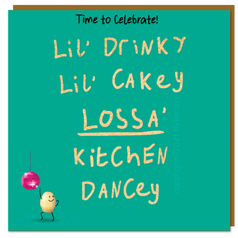 Kitchen Dancey - Lumpy Potato Lady Card - (LP18)