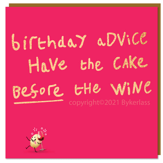 Birthday Advice - Lumpy Potato Lady Card by Wotmalike