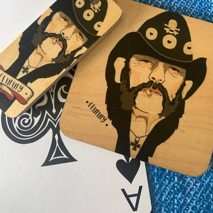 Lemmy Character Wooden Keyring