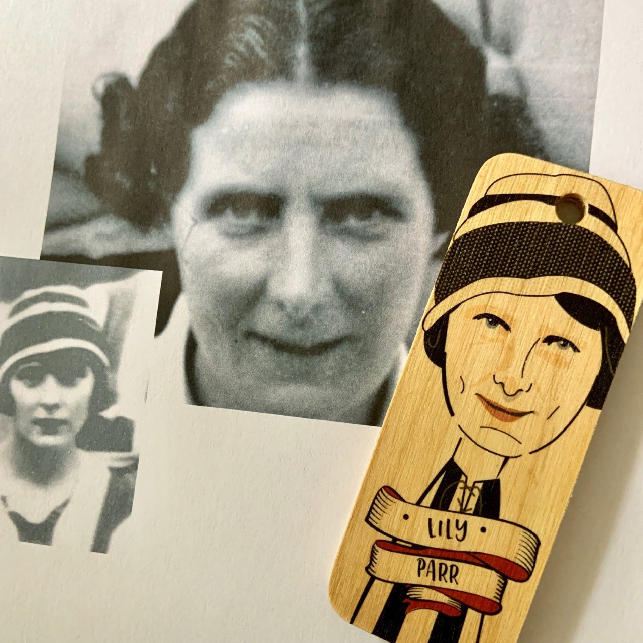 Lily Parr Character Wooden Keyring - RWKR1