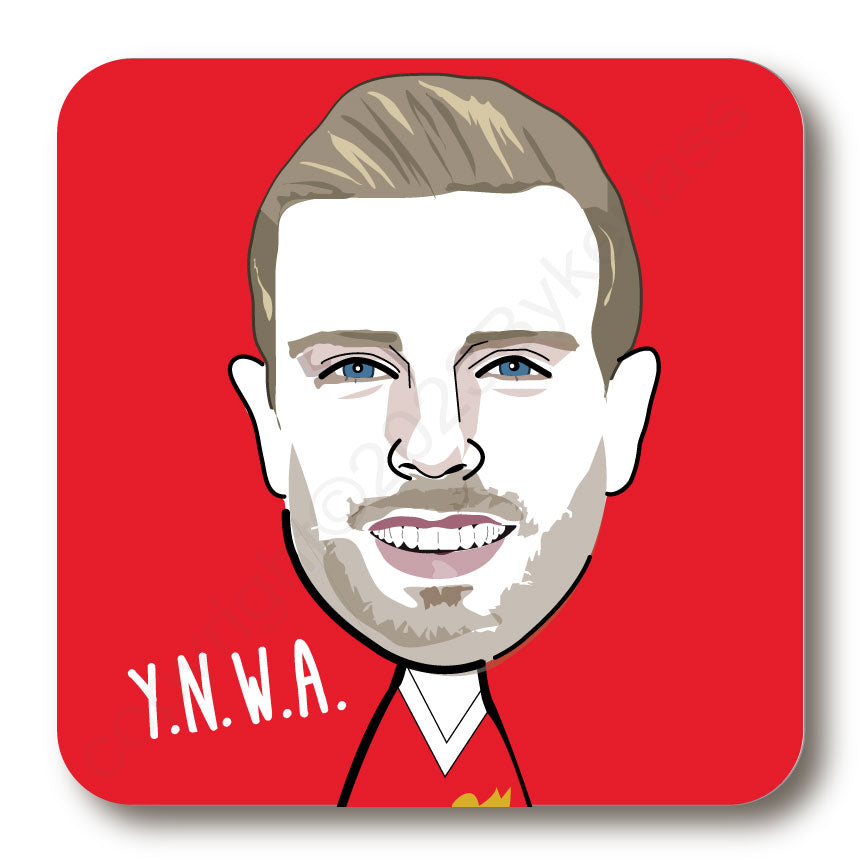 Jordan Henderson Cork Backed Coaster    (CBJH)