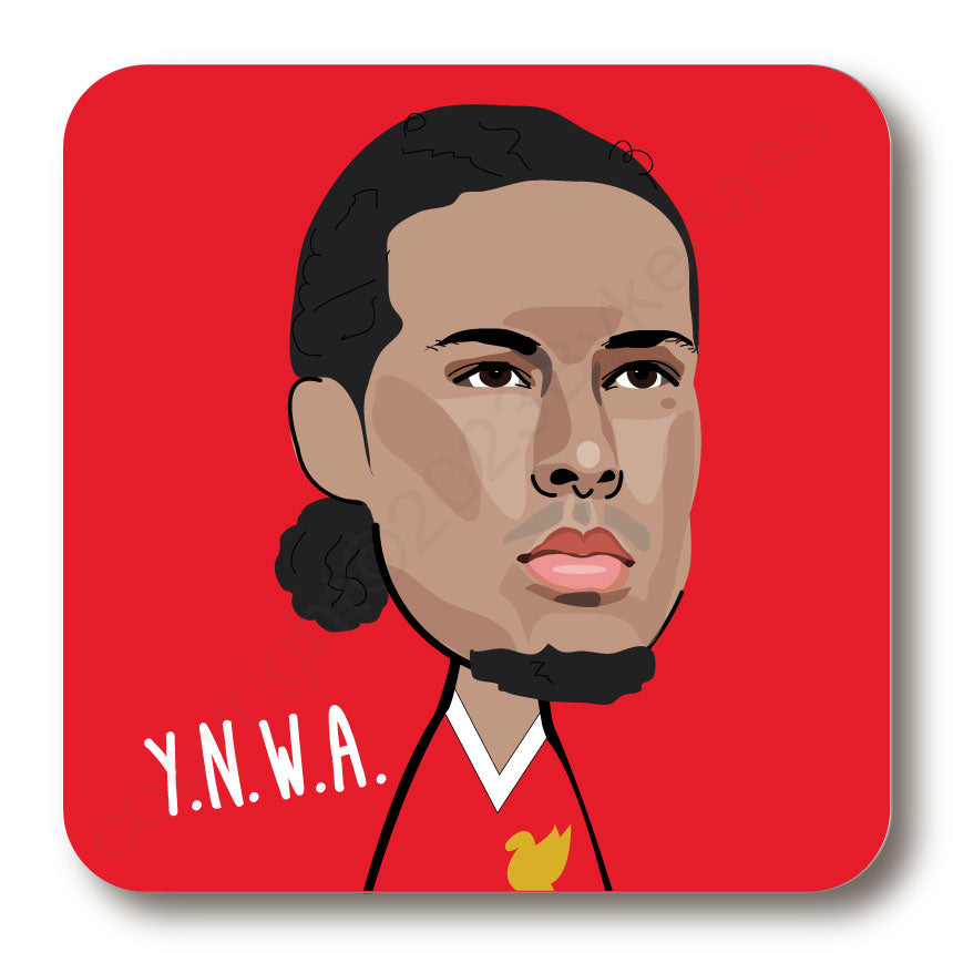 Virgil Van Dijk Cork Backed Coaster    (CBVVD)