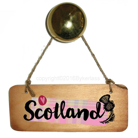 Love Scotland - Scottish Wooden Sign - RWS1