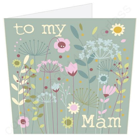 To My Mam Floral Mothers Day Card-  (MB10)