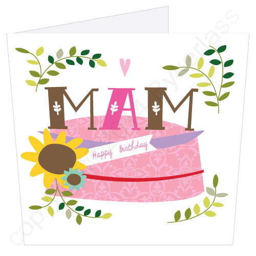 Mam Birthday Cake Card