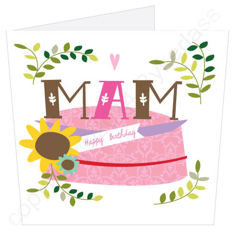 Mam Birthday Cake Card (MB11)