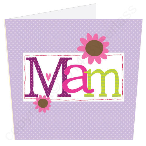 Mam - Lavender Card Geordie Gifts and Geordie Cards
