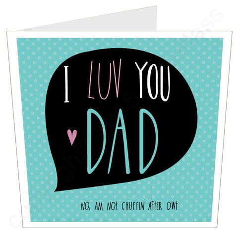 I LOVE YOU DAD Yorkshire Father's Day LARGE Card -  (MB20)