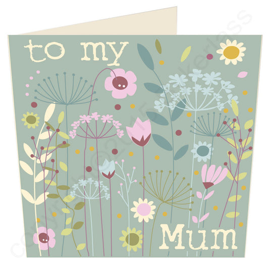 To My Mum Contemporary card Scouse Gifts and Cards by Wotmalike.