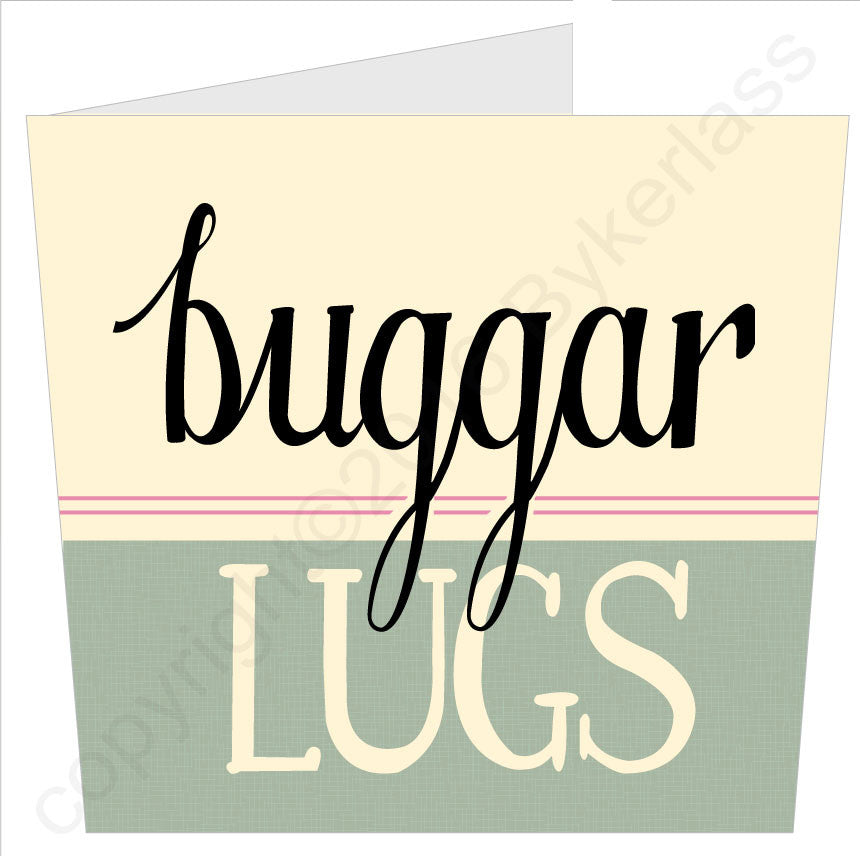 Buggar Lugs Yorkshire Card Yorkshire Gifts by Wotmalike