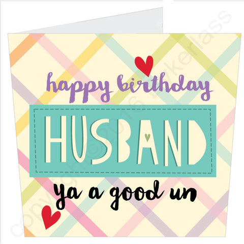 Happy Birthday Husband Card (MB41)