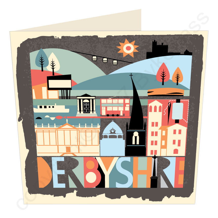 Derbsyhire Scape Brights Card