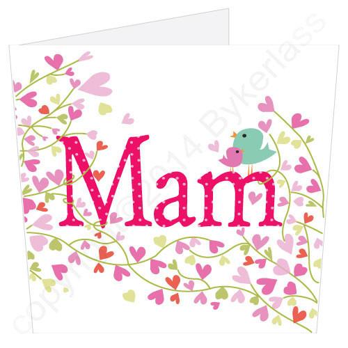 Mam Flowers Birdie Card