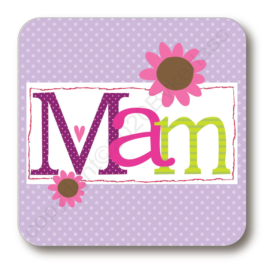 Lavender Mam Coaster