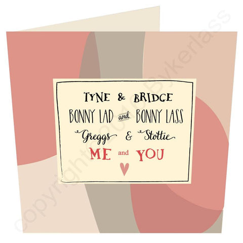 North East Go Together  - Valentines LARGE CARD (MBV2)