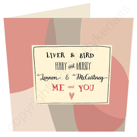 Scouse Go Together  - Valentines Card (MBV3)