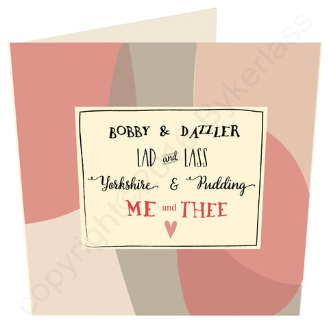 Me and Thee Go Together  Card LARGE CARD (MBV4)
