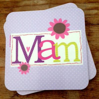 Lavender Mam Coaster - Mothers Day Gift  (MBC1)