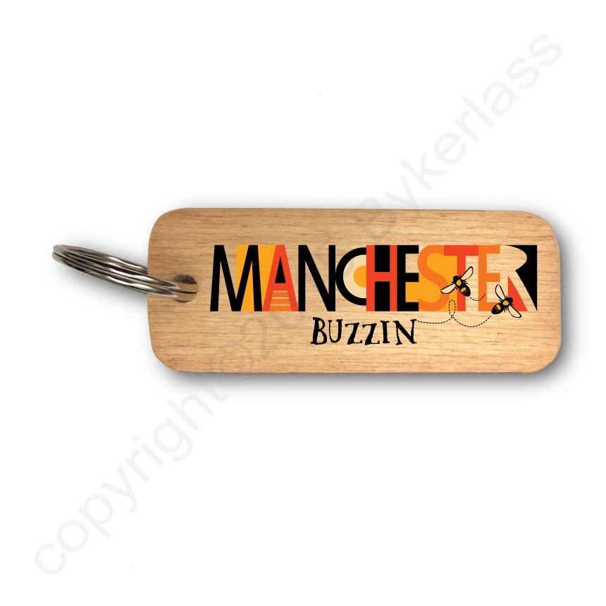 Manchester Buzzin Key Ring
