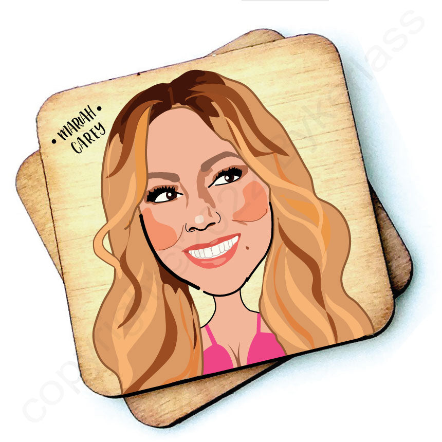 Mariah Carey - Character Wooden Coaster - RWC1