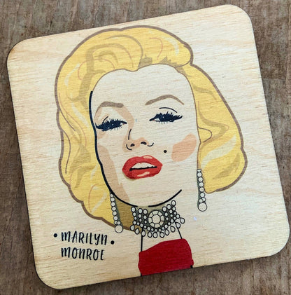 Marilyn Monroe - Character Wooden Coaster - RWC1