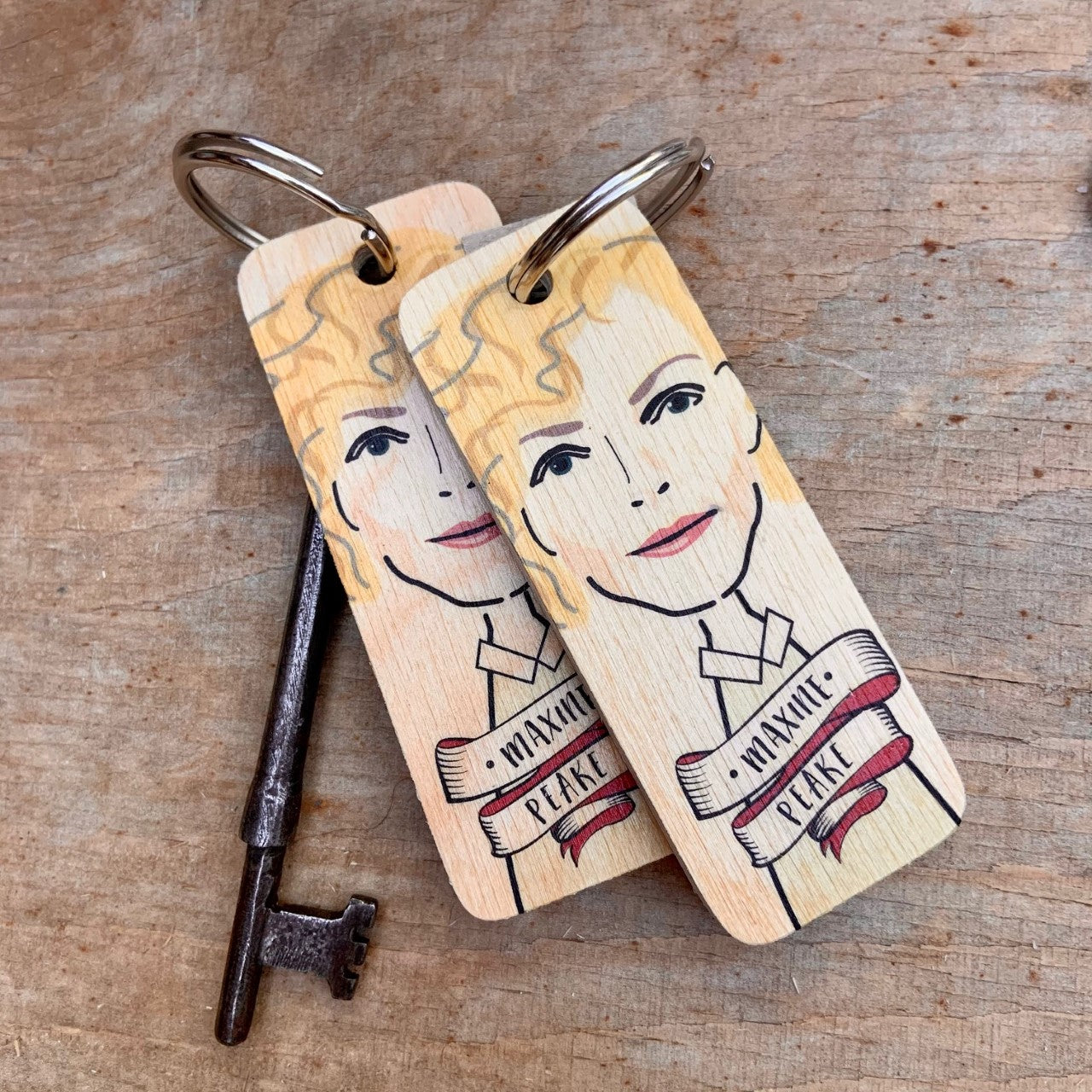 Maxine Peake Character Wooden Keyring