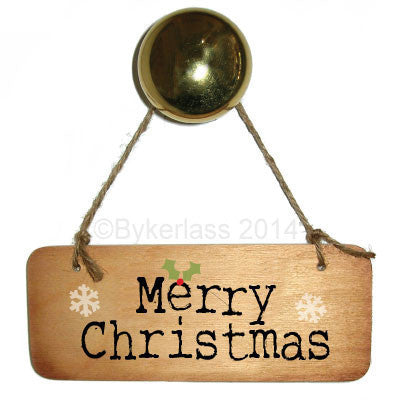 Merry Christmas Rustic Wooden Sign