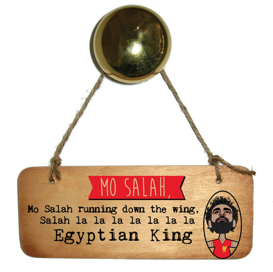 Mo Salah Egyptian King Scouse Rustic Wooden Sign