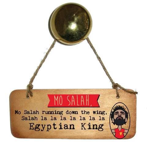 Mo Salah Egyptian King Scouse Rustic Wooden Sign RWS1