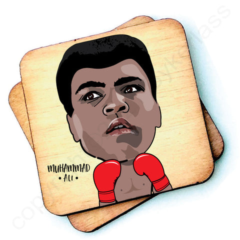 Muhammad Ali - Character Wooden Coaster - RWC1
