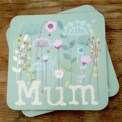 Floral Mum Mothers Day Gift Coaster -   (MBC3)