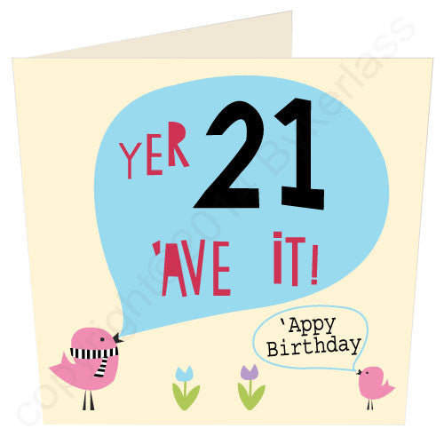 Yer 21 'Ave It - North Divide Birthday Card 