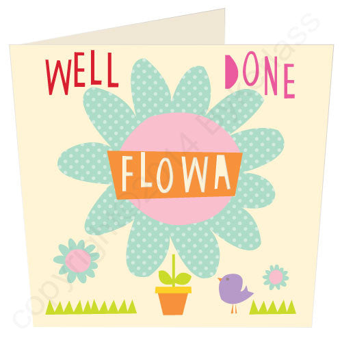 Well Done Flowa - North Divide Congratulations Card