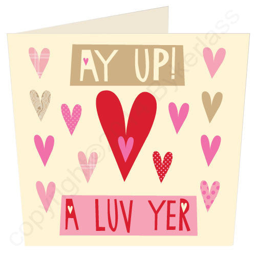 Ay Up A Luv Yer - North Divide Love Card