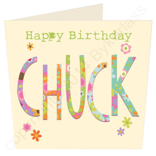 Happy Birthday Chuck - North Divide Birthday Card 