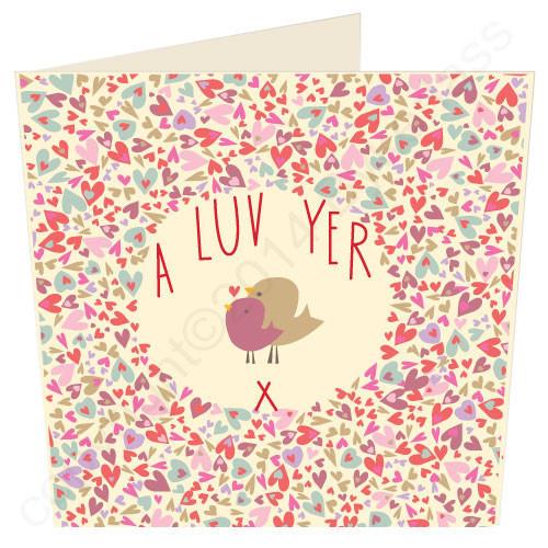 A Luv Yer - North Divide Love Card