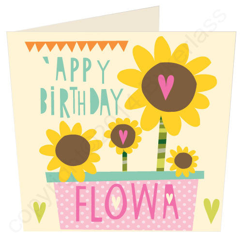 'Appy Birthday Flowa - North Divide Birthday Card