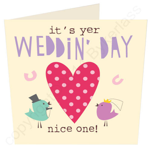 It's Yer Wedding Day - North Divide Wedding Card
