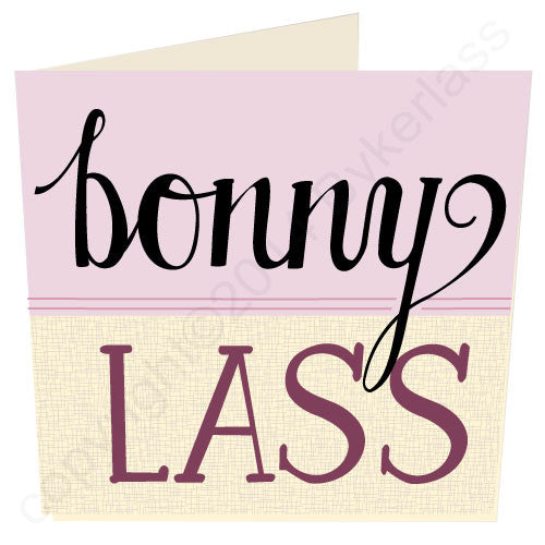 Bonny Lass North East Speak Geordie Card