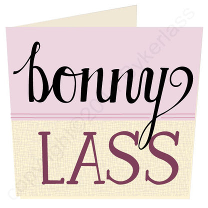 Bonny Lass North East Speak Geordie Card