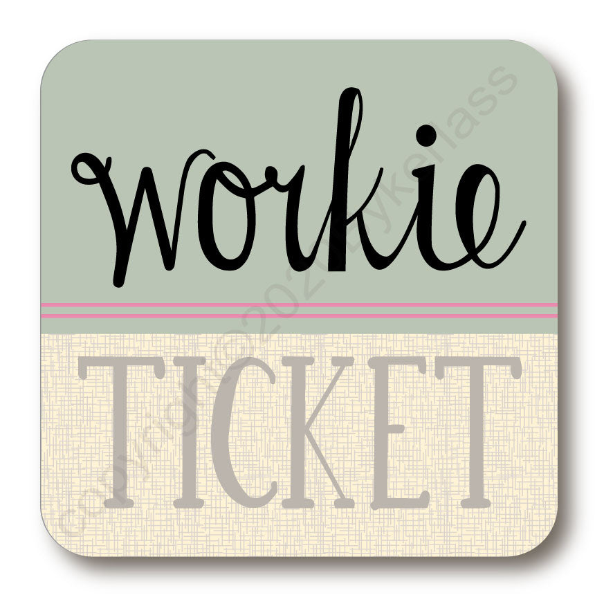 Workie Ticket North East Speak Coaster (NESC7)