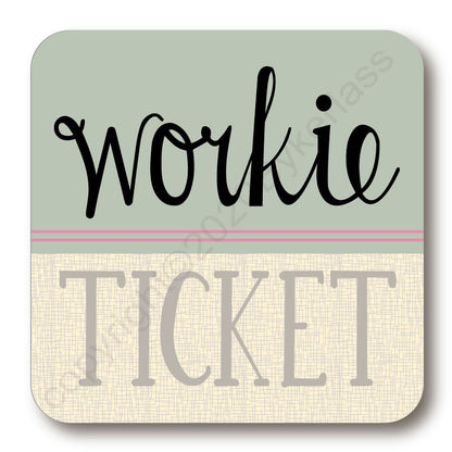 Workie Ticket North East Speak Coaster (NESC7)