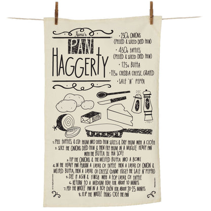 Pan Haggerty North East Recipe Tea Towel  (PHTT)